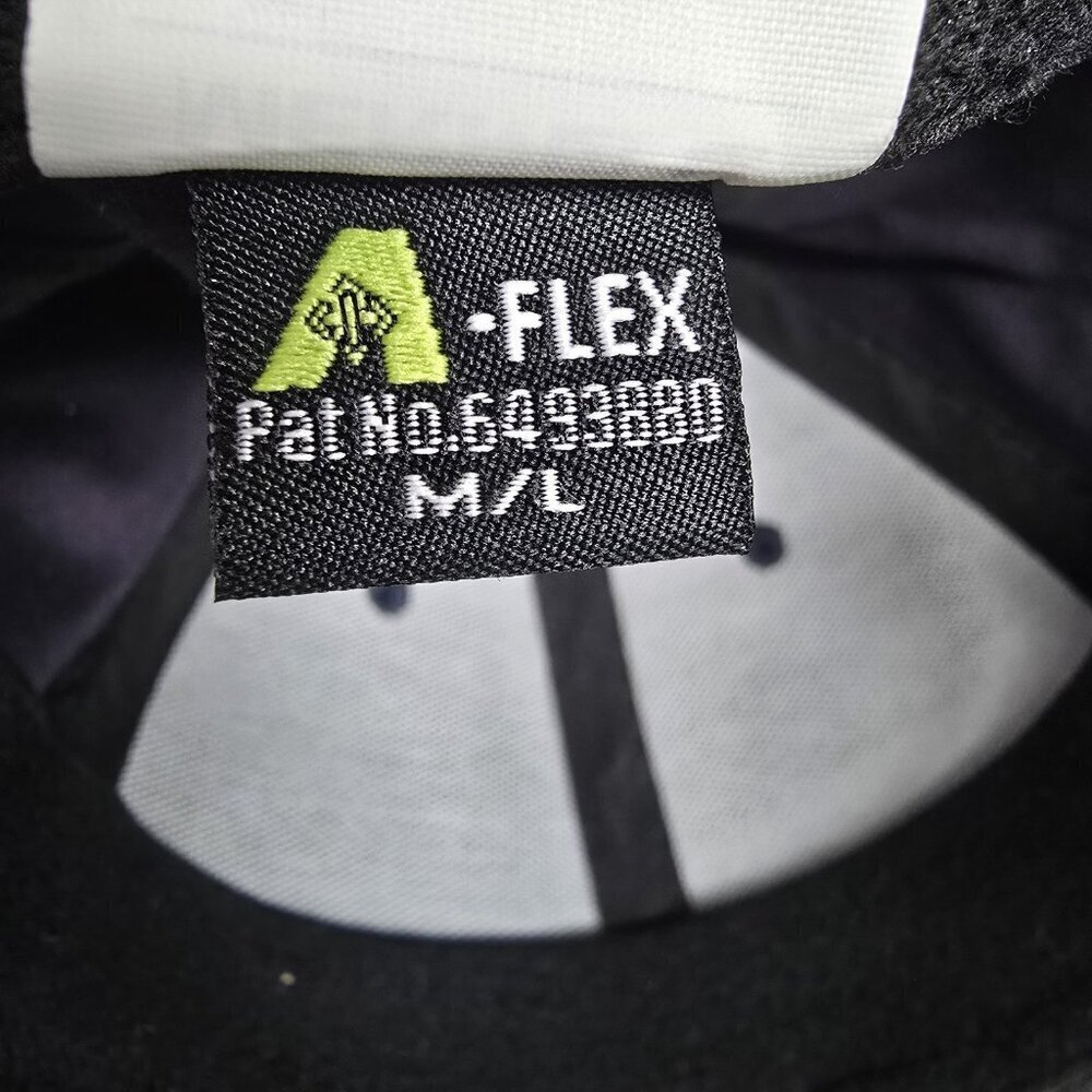 Merrell Mens Size Medium/Large M/L Hat Cap A-Flex Cotton Spandex Dark Blue Logo View 6